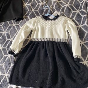 Black and white baby dress